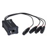 Hilec BOXRJ4XF5 - Boîtier adapt RJ45/XLR5F pour signal audio/DMX