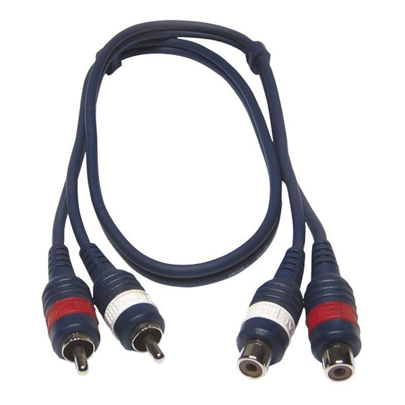 Hilec CL-27/3 - Cordon ligne 2xRCA F / 2xRCA M 3m