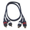Hilec CL-27/3 - Cordon ligne 2xRCA F / 2xRCA M 3m