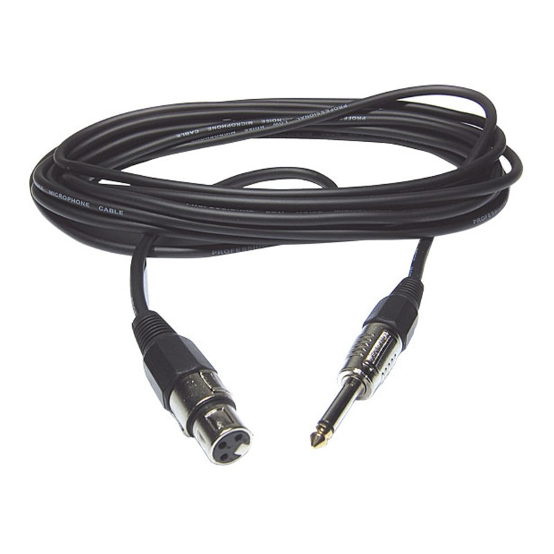 Hilec CM/XFJM-3 - Cordon micro XLR fem / J mâle 3m Mono