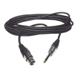 Hilec CM/XFJM-6 - Cordon micro XLR fem / J mâle 6m Mono