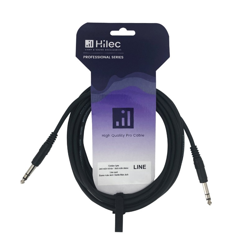 Hilec CL-07/3 - Cordon ligne 6mm J stér M / J stér M 3m