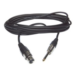 Hilec CM/XFJM-10 - Cordon micro XLR fem / J mâle 10m Mono