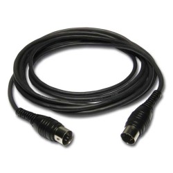 Hilec CL-51/1 - Cordon midi 5 pins DIN 5B M/ DIN 5B M - 1m