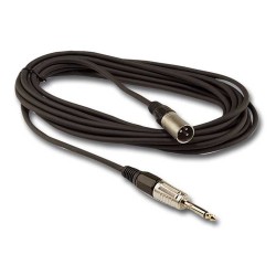 Hilec CM/XMJM-3 - Cordon micro XLR mâle / J 6,35 mono mâle - 3m