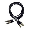 Hilec CL-41/1.5 - Cordon 2 x XLR mâle / 2 x Jack mâle stéréo -1,5m