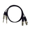 Hilec CL-42/3 - Cordon 2 x XLR femelle / 2 x Jack mâle mono - 3m