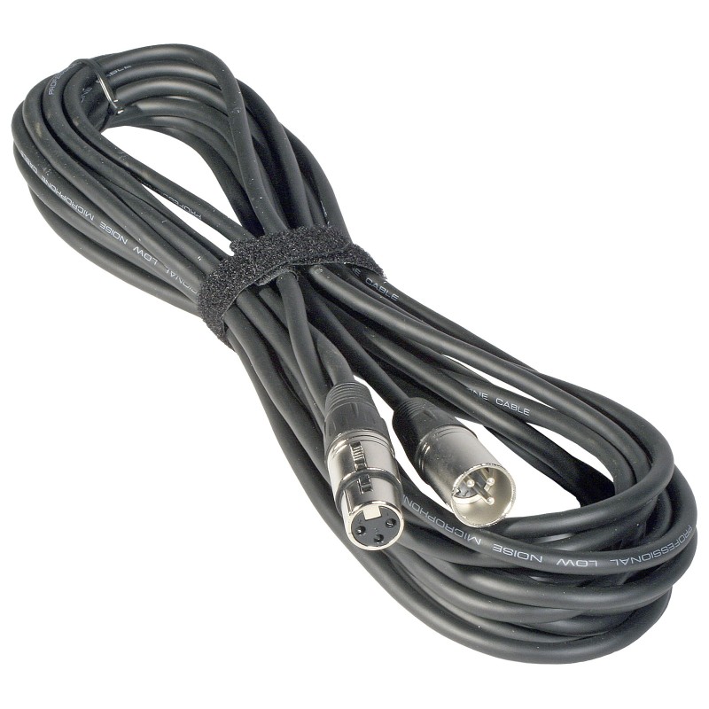 Hilec 7-0068 - Assembled cable signal, 3pin XLRf + 3pin XLRm - 20m