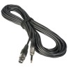 Hilec 7-0060 - Assembled cable signal, 3pin XLRf + mono Jack, 5m