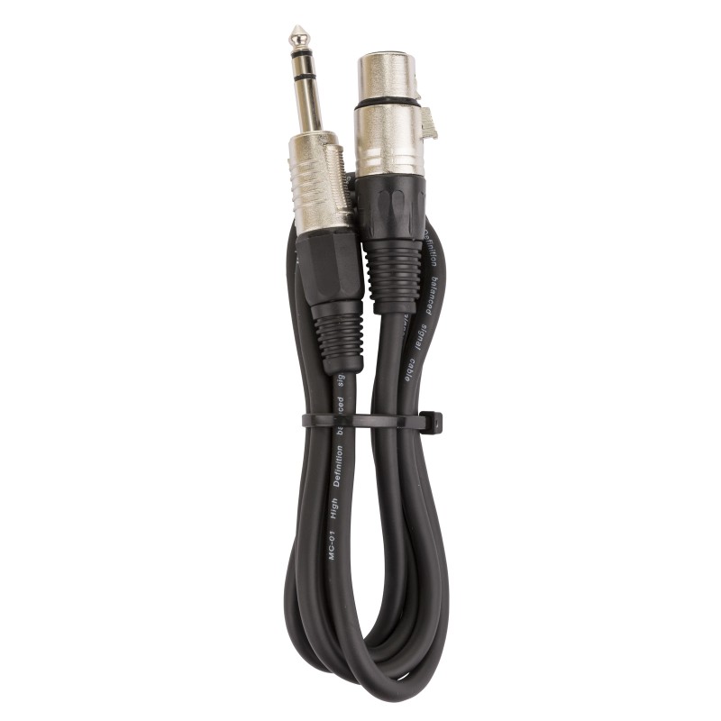 Hilec SJXF-1M5 - Câble signal symétrique, Jack Stéréo/ 3 broches XLR F