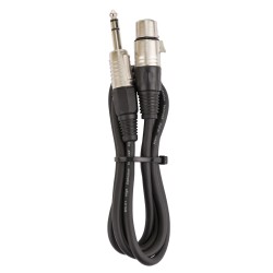 Hilec SJXF-1M5 - Câble signal symétrique, Jack Stéréo/ 3 broches XLR F