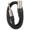 Hilec SJXM-1M5 - Câble signal symétrique Jack Stéréo/XLR Male 1,5m