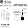 Hilec CLPRO-JMJM/1.5 - Cordon lg 6mm J M mono/J M mono-REAN - 1.5m