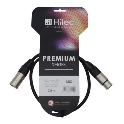 Hilec CLPRO-XMXF/0.5 - Cordon micro 6mm XLR M / XLR F-REAN - 0.5m