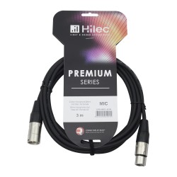 Hilec CLPRO-XMXF/3 - Cordon micro 6mm XLR M / XLR F-REAN - 3m