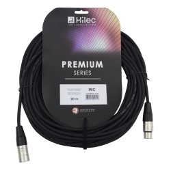 Hilec CLPRO-XMXF/20 - Cordon micro 6mm XLR M / XLR F-REAN - 20m