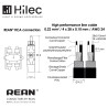 Hilec CLPRO2RCA/1.5 - Cordon ligne 2x4mm 2xRCA/2xRCA-REAN - 1.5m