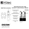 Hilec CLPRO2RCA/3 - Cordon ligne 2x4mm 2xRCA/2xRCA-REAN - 3m