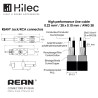 Hilec CLPRO-2JM2RCA/3 - Cordon ligne 2x4mm 2xJ M/2xRCA-REAN - 3m