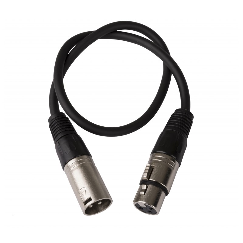 Hilec XMF-1.50M - Assembled cable signal, 3pin XLR f + 3pin XLR m - 1,