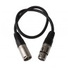 Hilec XMF-1.50M - Assembled cable signal, 3pin XLR f + 3pin XLR m - 1,