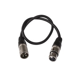 Hilec XMF-1.50M - Assembled cable signal, 3pin XLR f + 3pin XLR m - 1,