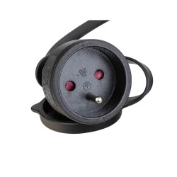 Hilec PCT1M-SCHU/F-1M-F - Câble d'alimentation flexible en caoutchouc 