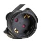 Hilec PCT1M-SCHU/F-1M-G - Câble d'alimentation flexible en caoutchouc 