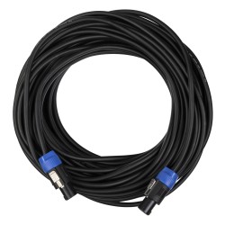 Hilec 2-0525 - Cordon haut-parleur, 2x Pro Lock, 25m