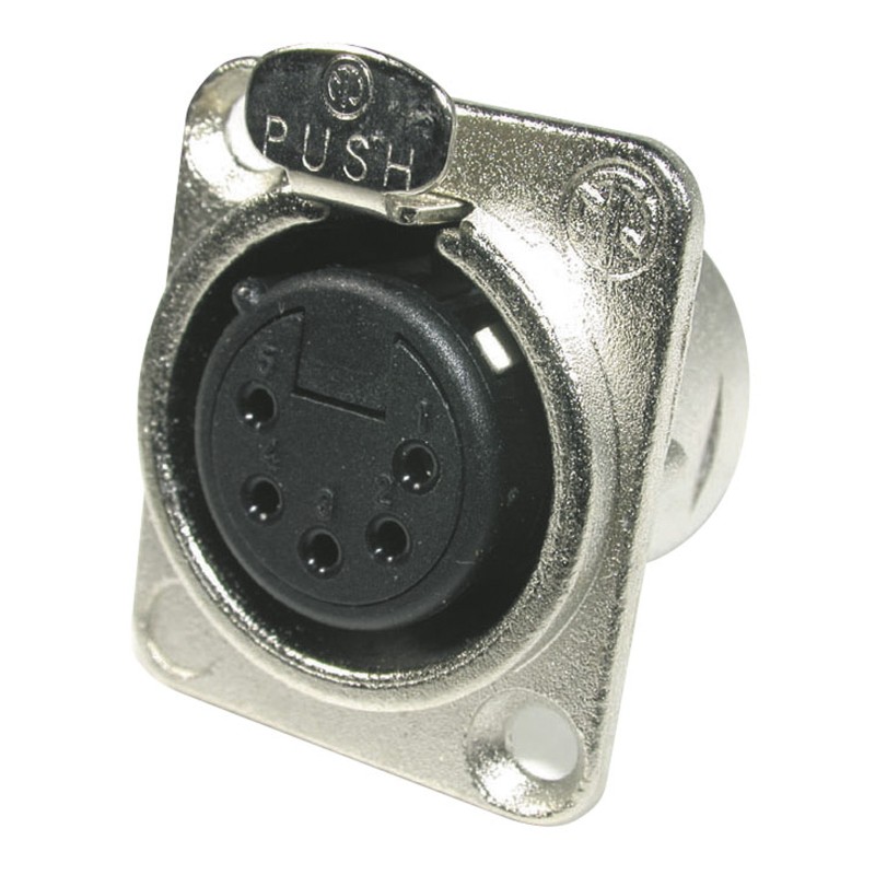 Neutrik NC-5FDL1 - Embase XLR série D femelle 5 broches