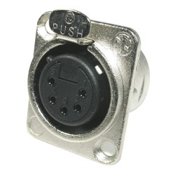 Neutrik NC-5FDL1 - Embase XLR série D femelle 5 broches