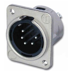 Neutrik NC-5MDL1 - Embase XLR série D mâle 5 broches