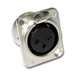 Audiophony XFC-103 - Châssis X femelle série D - Chromé