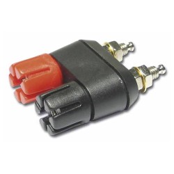 Hilec BANA400/NO - Châssis 2x banane fem - 1Rouge / 1Noir