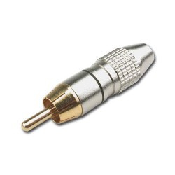 Hilec RCA920/NO - Fiche RCA femelle pour câble pro - Noir