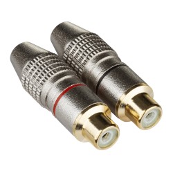 Hilec RCA female CABLE - Fiche RCA femelle pour câble (2 pièces)