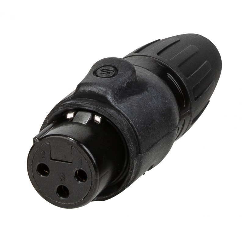 Seetronic SCWF3-B - Seetronic Connecteur XLR femelle IP65 pour câble, 