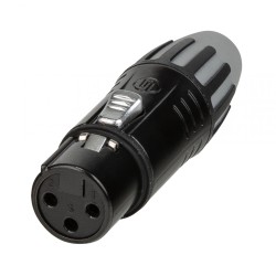 Seetronic SCMF3-B - Seetronic Connecteur XLR femelle pour câble, 3 bro
