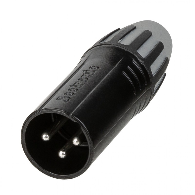 Seetronic SCMM3-B - Seetronic Connecteur XLR mâle pour câble, 3 broche