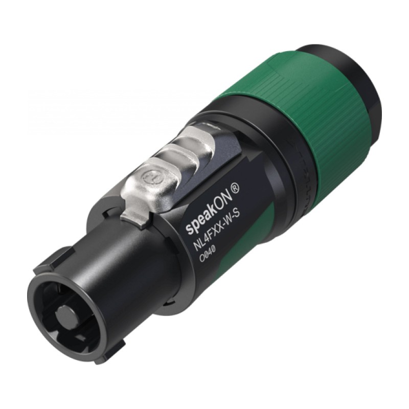 Neutrik NL4FXX-W-S - Neutrik Connecteur de câble speakON 4 pôles, born