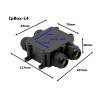 Hilec IpBox-L4 - Boîte étanche IP68 Large 4 voies - câble 4à14mm