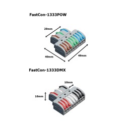 Contest FastCon-1333DMX - 10x Conn rapide DMX 1x3IN vers 3x3OUT