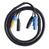 Hilec CPCDMXLINK-3 - Cordon hybride POWERCON 3G1.5mm² / XLR - 3m