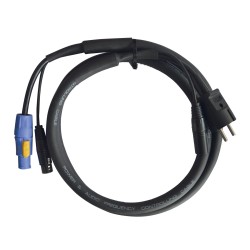 Hilec CPCDMXIN-3 - Cordon hybride POWERCON-PC16A 3G1.5mm²/XLR-3m