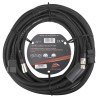 Hilec COMBI CABLE IEC/XLR-1M3 - Power IEC + 3pin DMX cable - 1.3m
