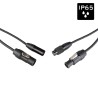 Hilec PCT1-HYBRID-XLR3-5M - Câble DMX + Power pour l'extérieur avec co