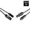 Hilec PCT1-HYBRID-XLR5-3M - Câble DMX + Power pour l'extérieur avec co