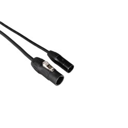Hilec PCT1-HYBRID-XLR5-3M - Câble DMX + Power pour l'extérieur avec co