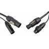 Hilec PCT1-COMBI-XLR5-1M5 - Câble IP65 avec connecteurs Seetronic XLR 