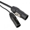 Hilec PCT1-COMBI-XLR5-1M5 - Câble IP65 avec connecteurs Seetronic XLR 